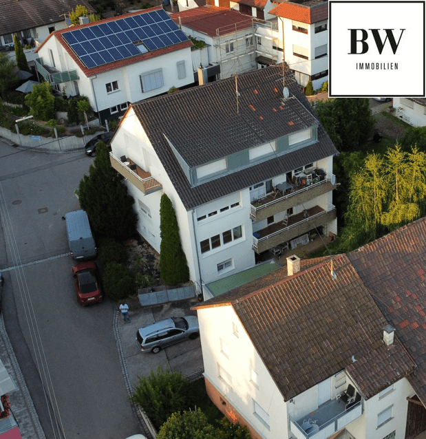 Luftbild des Hauses Filderstadt Etagenwohnung Sch�ne 4,5 -Zimmer Wohnung in Harthausen zu vermieten