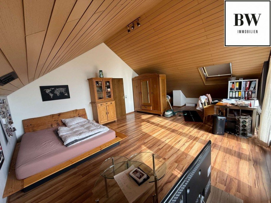 Wohnzimmer Ost Dachgeschosswohnung Filderstadt
