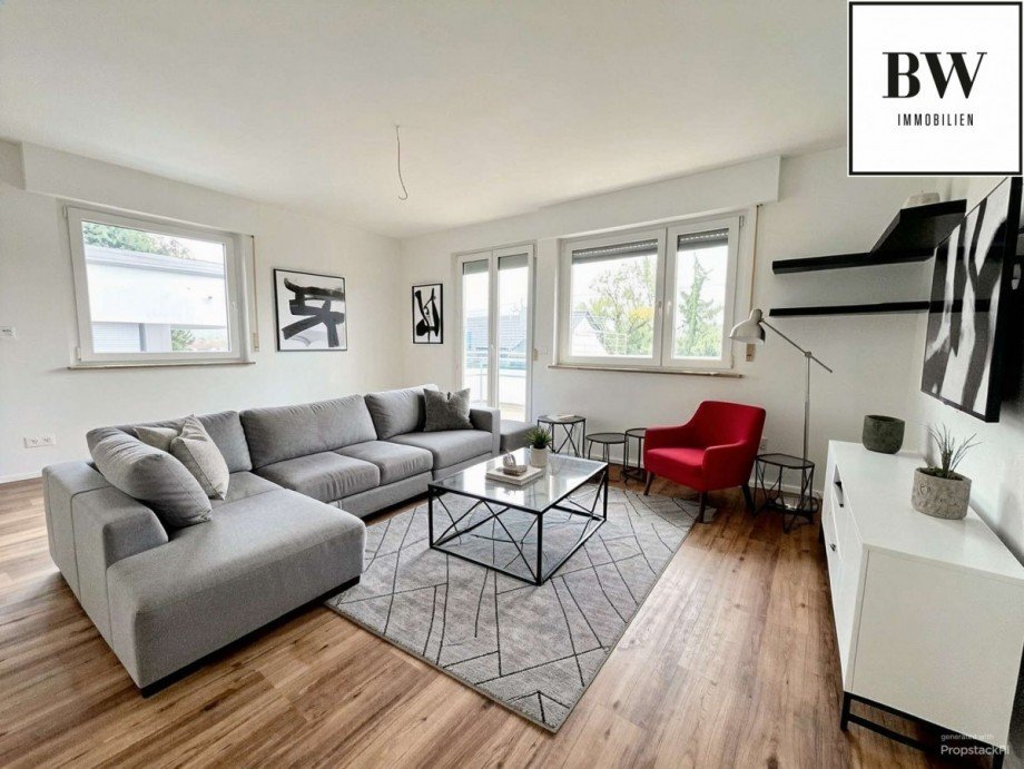 Wohnzimmer - Einrichtungsbeispiel (KI generiert) Etagenwohnung Filderstadt