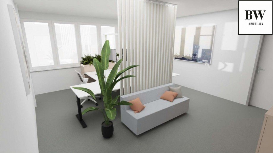 Rendering 2er-B�ro by ergotopia B�rofl�che Stuttgart