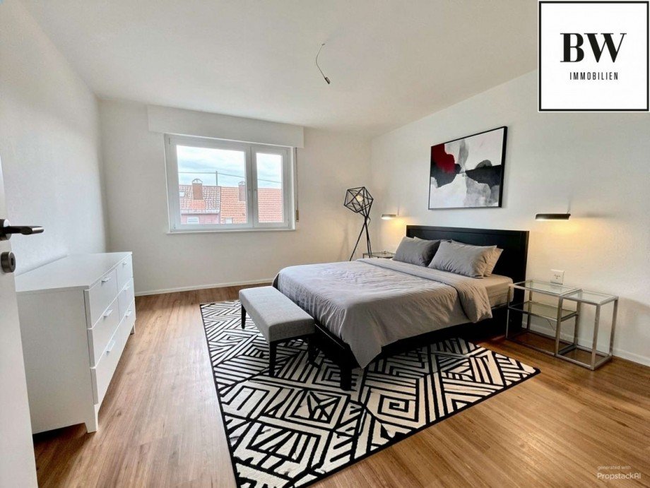 Schlafzimmer - Einrichtungsbeispiel (KI generiert) Etagenwohnung Filderstadt